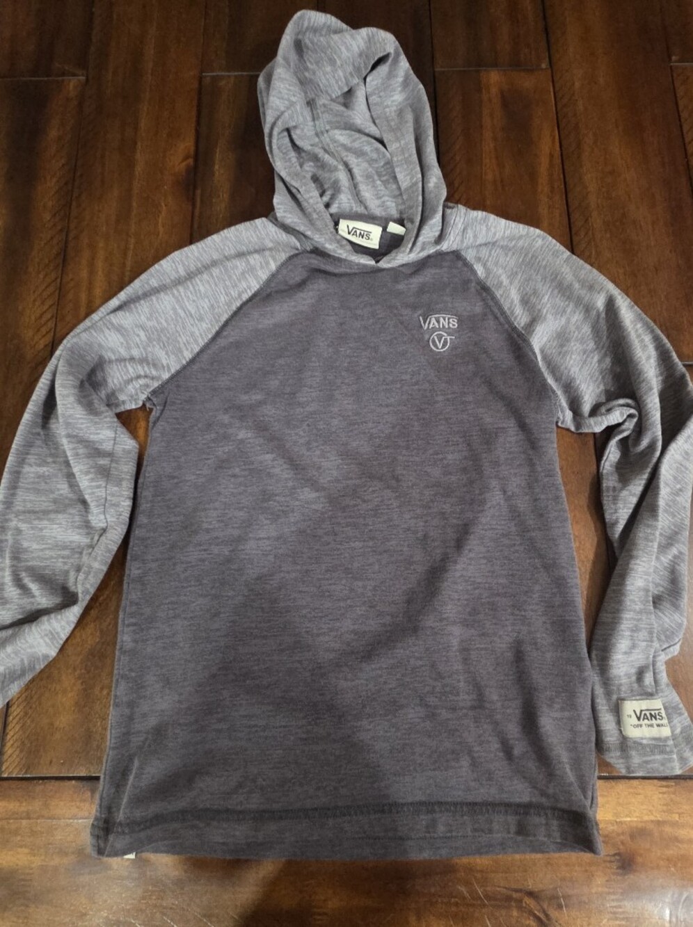 Vans youth Two-Tone Gray  lite weight Hoodie